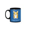 cute dog cartoon blue coffee mug with size 11oz