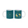 green pisces astrology mug with size 11oz