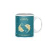 green pisces zodiac mug with size 11oz