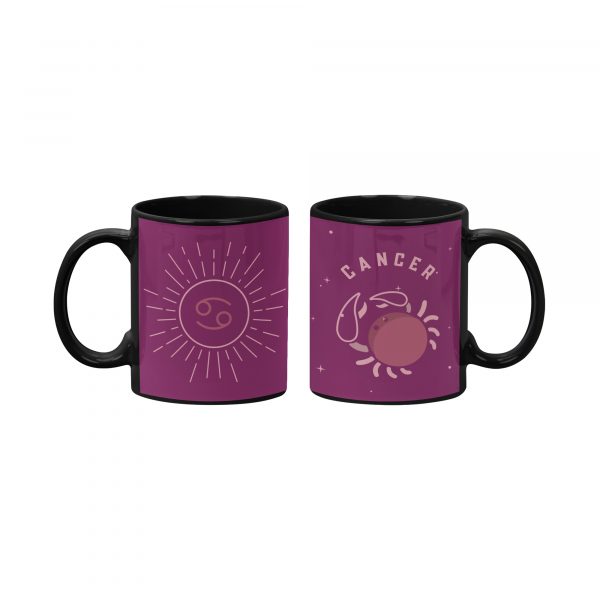 purple cancer astrology mug with size 11oz