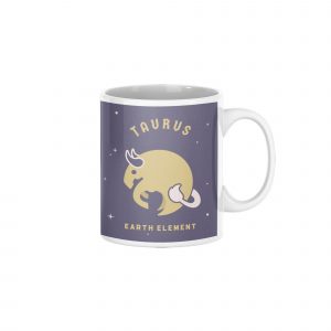 purple taurus zodiac mug with size 11oz